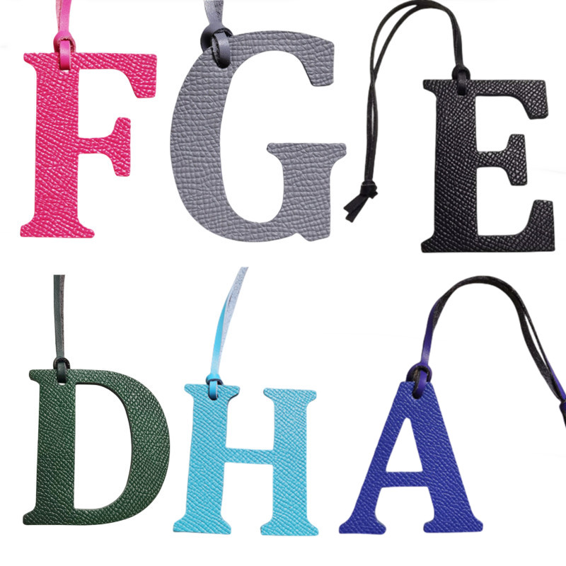 الجملة جلد طبيعي فاخر D E F G  - مراجعة Monogram Keychain Leather وسعره