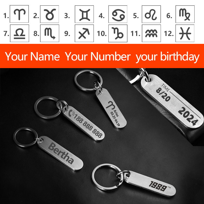 سلاسل مفاتيح مخصصة مع حلقات مف - مراجعة Initial Ring Custom وسعره