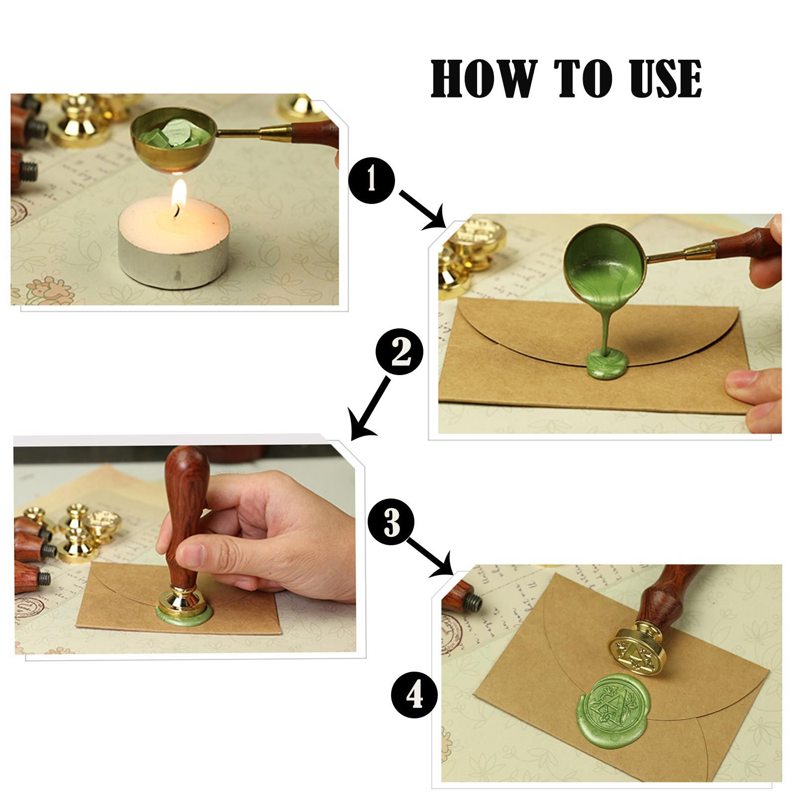 طقم ختم شمعي بمقبض خشبي مع ختم - مراجعة Wax Seal Letter Kit وسعره