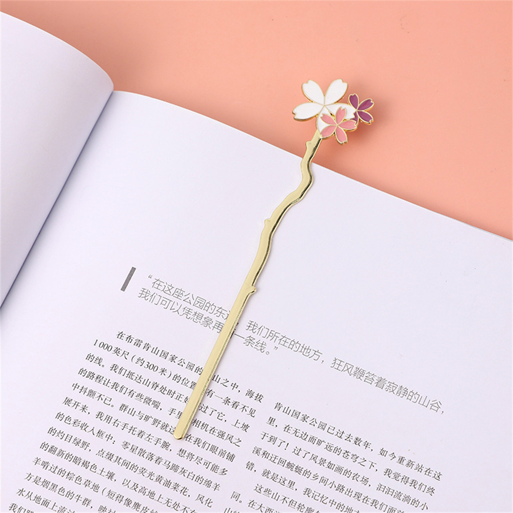 الإبداعية المعادن ساكورا زهرة  - مراجعة Dried Flower Bookmark وسعره