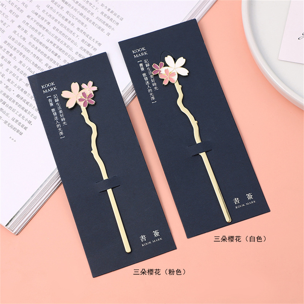 الإبداعية المعادن ساكورا زهرة  - مراجعة Dried Flower Bookmark وسعره